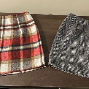 Stylish Plaid Women Skirts - Red and Black